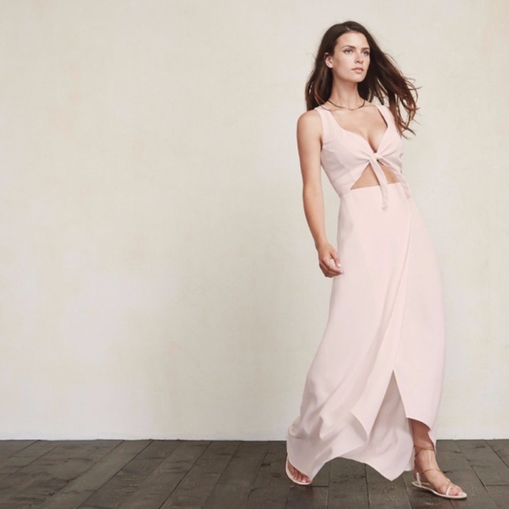 Reformation KAI maxi wrap dress